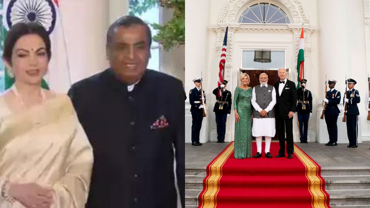 Mukesh Ambani in White House with Narendra Modi