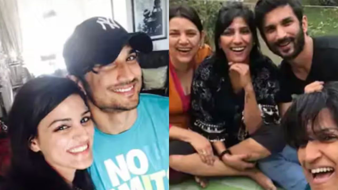 Sushant Singh Rajput with Sisters