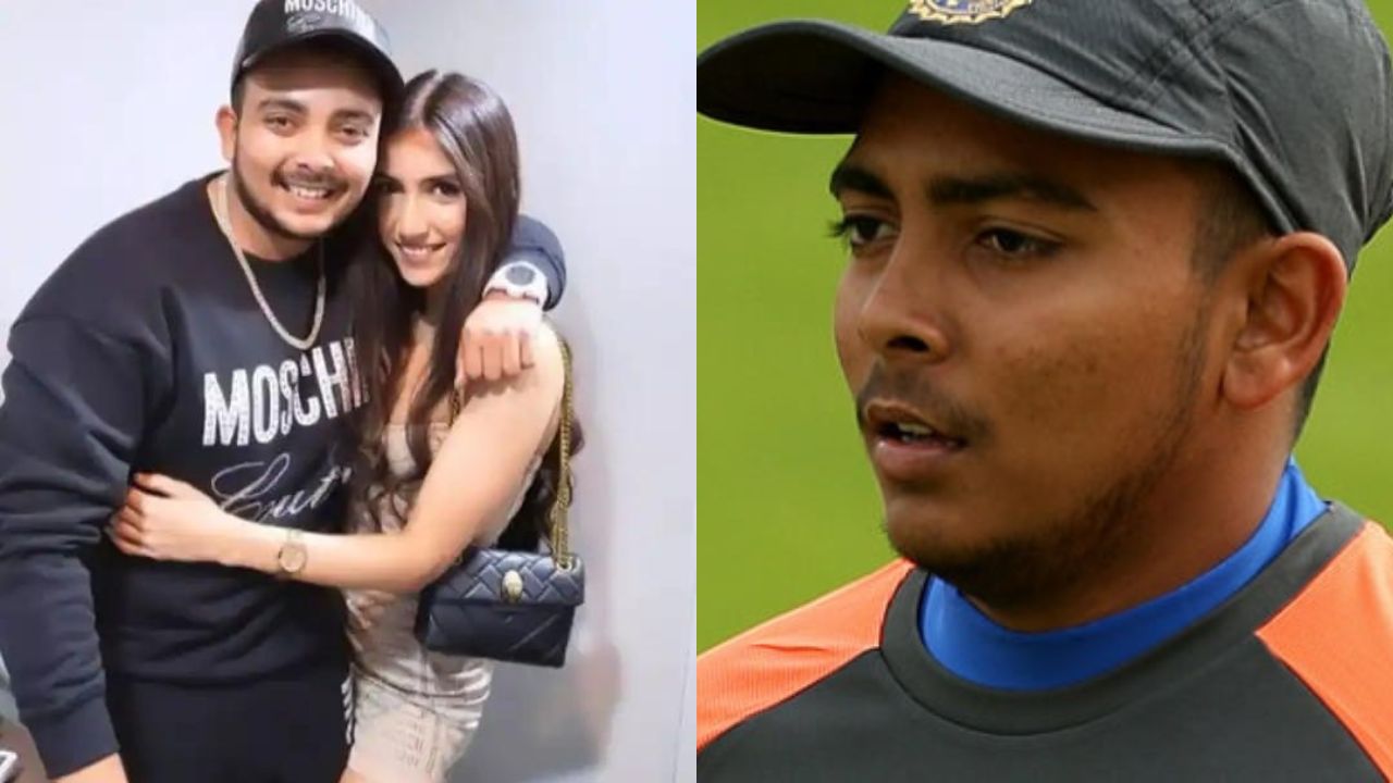Prithvi Shaw With Girlfriend